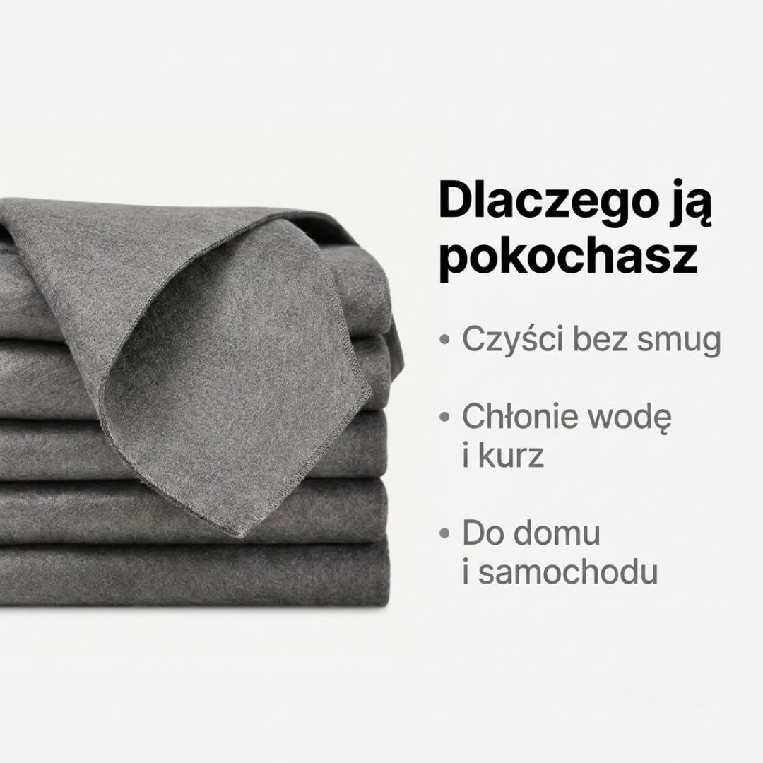 MikroClean Pro - Magiczna Ściereczka Bezsmugowa 5 szt.