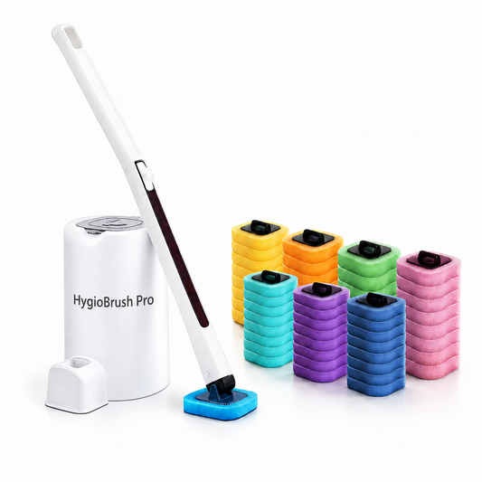 HygioBrush Pro - Bezdotykowa Szczotka do WC z Wymiennymi Główkami