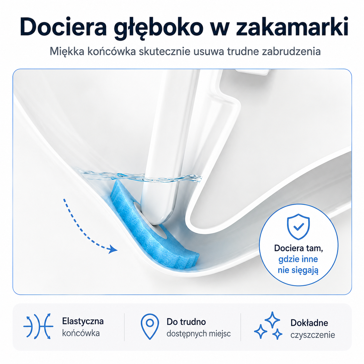 HygioBrush Pro - Bezdotykowa Szczotka do WC z Wymiennymi Główkami
