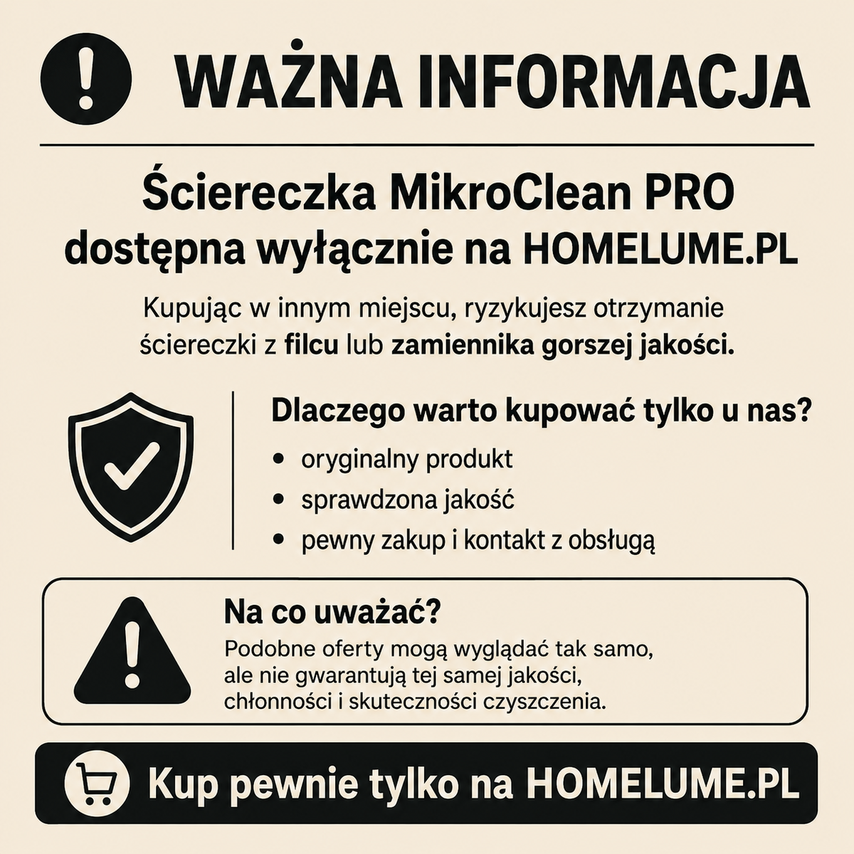 MIKROCLEAN PRO — ŚCIERECZKA DO SZKŁA, EKRANÓW I STALI  [30×30 cm, 10 ściereczek]